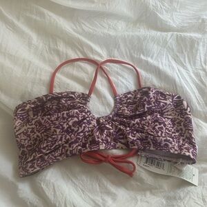 Seea Purple and Pink Bikini Top NWT
